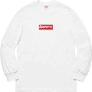 1円～ 新品 20 AW FW SUPREME BOX LOGO L/S TEE WHITE M (ロンT MM6 マルジェラ 24 SS FUTURA シュプリーム30周年)