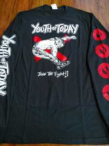 YOUTH OF TODAY 長袖Tシャツ join the fight 黒M ロンT / bold turning point judge uniform choice minor threat chain of strength