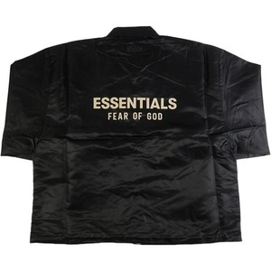 Fear of God フィアーオブゴッド Essentials Coaches Jacket Jet Black コーチジャケット 黒 Size 【L】 【新古品・未使用品】 20780203