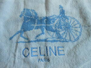  CELINE セリーヌ 西川産業 タオルケット ブルー シングルサイズ　140x190㎝ 