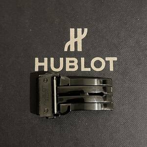 送料無料☆HUBLOT バックル ビッグバン 44ミリ 301系 取付幅22mm ウブロ バネ棒 ステンレス ブラック 黒 尾錠 GENEVE期