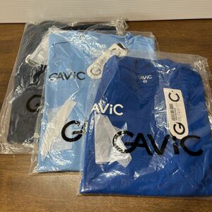 未使用 GAViC（ガビック） サッカー・フットサル ゲームトップ Sサイズ 3枚セット 青/紺/水色 乾きやすい スポーツ Tシャツ (2-2