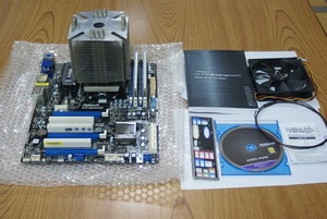 ソケットFM1-CPUセット,ASRock A75 Extreme6 , AMD A8-3850 APU (4コア、2.9Ghz) .メモリDDR3_8GB、大型APUクーラのセット