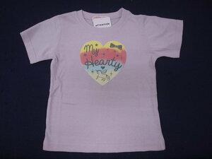 新品　100　女児半袖Ｔシャツ　ラベンダー　レターパック発送（代引き不可）31594C