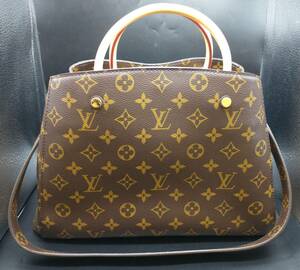 【即決】LOUIS VUITTON ルイヴィトン モノグラム モンテーニュMM TR0164 M41056 2WAY ショルダーバッグ ビトン