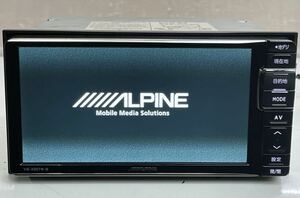 送料無料 動作品 ALPINE アルパイン　メモリーナビ　VIE-X007WⅡ-B /VIE-X007W2-B Bluetooth/CD/DVD/フルセグTV/SD 2015年地図