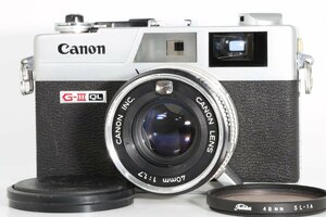 美品 Canon Canonet QL17 G-Ⅲ G3 40mm f1.7 レンジファインダー コンパクトフィルムカメラ 808984