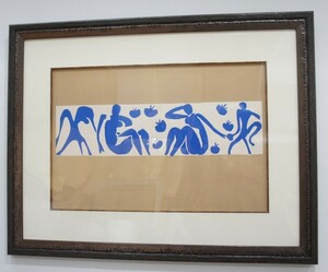 ＊伝説の美術誌 ＶＥＲＶＥより、マチス「作品（Femmet et Sinegs：女と猿）」1958年　パピエコレ・リトグラフ作品です。真作保証