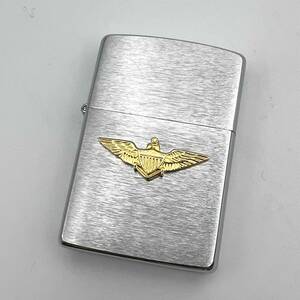 【美品】Zippo ジッポー 1994年製 アメリカ 海軍航空隊 Wing Emblem ウィングエンブレム 喫煙具 煙草グッズ シルバー 中古品