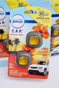 ★ハワイ直輸入★febreze Hawaiian Aloha ２個セット／車用 エアコン吹き出し口用 クリップタイプ/エアフレッシュナー／日本未入荷！／ABC