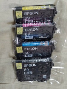 EPSON 純正インクカートリッジ 69L/69 (C,M,Y,BKのみL) 合計4本 未使用品