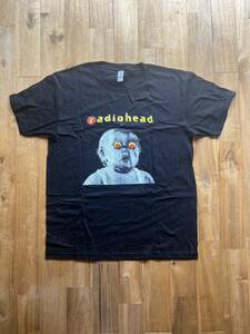 RADIOHEAD レディオヘッド Tシャツ L 新品 PABLO HONEY TOUR 黒 black ブラック new t-shirt 90s uk レディヘ トムヨーク Thom Yorke