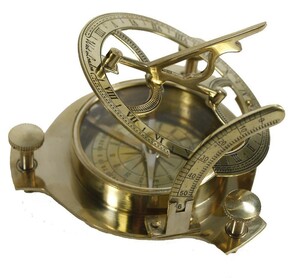 5インチ サンデル・コンパス(羅針盤) - ソリッド・ブラス・サンダイヤル/ 5” Sundial Compass - Solid Brass Sun Dial(輸入品