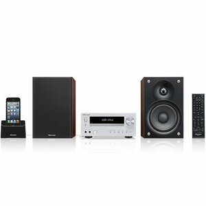 パイオニア CDミニコンポーネントシステム iPod/iPhone/iPad対応 Bluetooth機能搭載 X-HM51-S　(shin