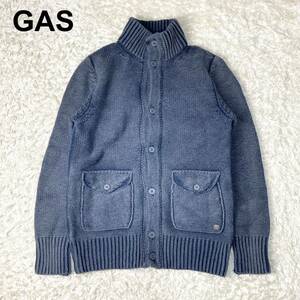 GAS ガス ニットジャケット カーディガン L メンズ B112328-64