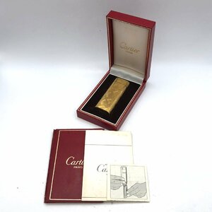 1円～/Cartier/カルティエ/ゴールドカラー/ガスライター/喫煙具/喫煙グッズ/コレクション/ケース付/ジャンク/H096