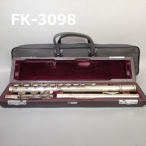 FK-3098◆MURAMATSU FLUTE ムラマツフルート　シルバー刻印　銀製／ヴィンテージ品　ケース付き　管楽器　動作未確認　現状品　全長約67㎝