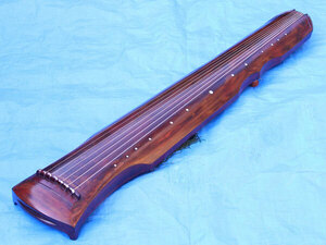 中国美術　九雷〇佩　木造　古琴　七弦琴　ケース付　D1104