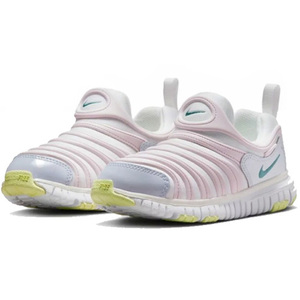 ナイキ ダイナモ フリー 21cm US2Y ホワイト パープル NIKE DYNAMO FREE (PS) キッズ ジュニア スリッポン スニーカー 子供靴 ②