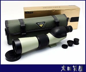 25)質屋出品☆【外観美品】Nikon FIELD SCOPE Ⅱ D=60 P 接眼レンズ 20-45x フィールドスコープ ニコン 単眼鏡 中古☆1円～売り切り