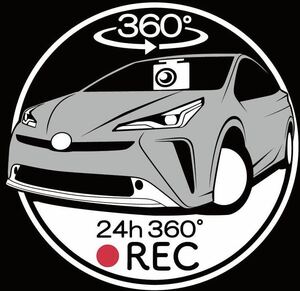 カラーや車種変更可能　プリウス　50系　ドラレコ　ドライブレコーダー　ステッカー