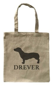 Dog Canvas tote bag/愛犬キャンバストートバッグ【Drever Dog/ドレーファー・ドッグ】イヌ/ペット/シンプル/モノクロ/ナチュラル-160