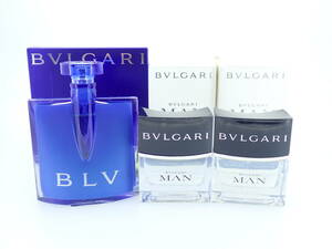 BVLGARI ブルガリ 香水 3点 MAN マン オードトワレ ブルー オーデパルファム 箱付き