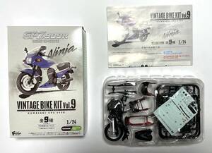 02.1985年 A2 北米仕様 トップガンマーヴェリック エフトイズ 1/24 ヴィンテージ バイクキット Vol.9 KAWASAKI GPZ900R Ninja F-toys