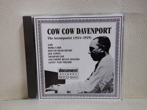 [CD] COW COW DAVENPORT / THE ACCOMPANIST (1924 - 1929)