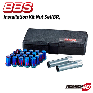 正規品 BBS インストレーション キット ナット セット ブルーレインボー M12XP1.5 PLGM15IBR Installation Kit マックガード製