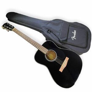 ★美品 Fender アコースティックギター CC-60S Concert/BLK クラシックデザイン ブラック ソフトケース 中古品 管理J85