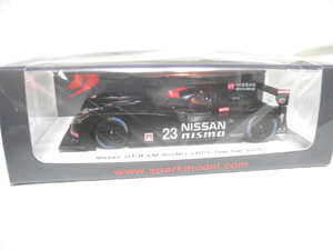 ニッサンGTR LM NISMO 1/43ミニカー [Spark1/43 Nissan GT-R LM NISMO No.23 LMP1 Test Car 2015]