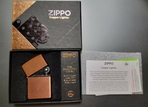 新品未使用　ジッポ　純銅　試作モデル　zippo copper ブラックインナー　SOLID COPPER