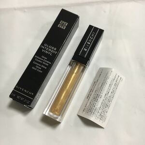 新品未使用 フランス製 GIVENCHY ジバンシィ グロス アンテルディ Ｎo.21 ゴールデン ブレイズ 6ml 説明書 箱付き 口紅 リップ