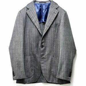 BARBA LoroPiana テーラードジャケット シルク カシミヤ ロロピアーナ イタリア製 グレンチェック 