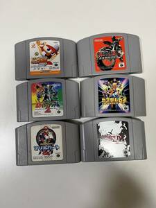 ☆ジャンク品☆　Nintendo　64ソフト　6個セット　マリオカート　ポケモンスタジアム2　実況パワフルプロ野球2000　ゼルダの伝説