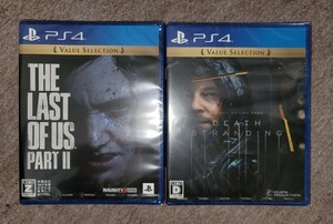 【未開封・新品】VALUE SELECTION PS4ソフト The Last of Us Part II & DEATH STRANDING 2種SET