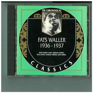 CD☆Fats Waller☆1936-1937☆フランス盤☆Classics 816