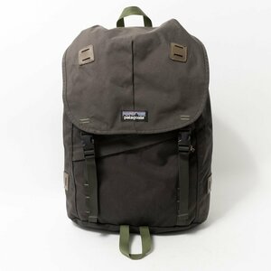 【1円スタート】Patagonia パタゴニア リュックサック バックパック チャコールグリーン系 ブラウン ポリエステル 無地 アウトドア 鞄