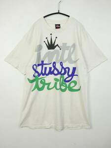 C29/Stussy/ステューシー/半袖Tシャツ/デカロゴ/メンズ/Mサイズ/ホワイト/
