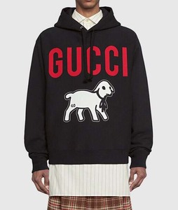 GUCCI/グッチ/子ヤギ/子山羊/コットン/パーカー/569828 XJBTQ/サイズXS（多少オーバーサイズ）