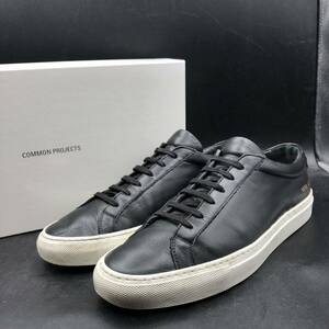 M2302 COMMON PROJECTS コモンプロジェクト 1658 ローカット レザー スニーカー オリジナルアキレス ロウ 41/27.0cm相当 ブラック 黒