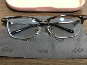 999.9 M-16 col.6024（モカブラウンササ × アンティークシルバー） フォーナインズ メガネ 眼鏡 サーモントブロウ メタルフレーム