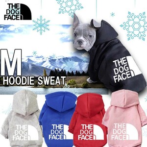 送料無料 ザトッグフェイス パーカー size:M THE DOG FACE 犬 冬服 パロディ ドッグウェア 長袖 スェット フーディー チワワ 柴犬 秋冬