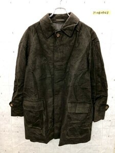 SANYO COAT サンヨー メンズ 起毛 ステンカラーコート M 焦げ茶 カシミヤ