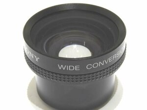 まだ美品 SONY ソニー VCL-0537 ワイド コンバージョン レンズ ×0.5 ◇ ブラック WIDE CONVERSION LENS カメラアクセサリー ▼ ヨト0/6D