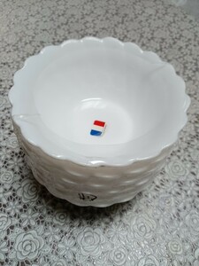 希少レア 1994年 ヤマザキ春のパンまつり 白いファンタジーボウル 6枚セット 白いお皿 かわいい　小鉢 