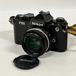 1円~【動作未確認】ニコン Nikon FE2 NIKKOR 50mm 1:1.8 一眼レフ フィルムカメラ 単焦点レンズ 標準レンズ 付属品あり G180435