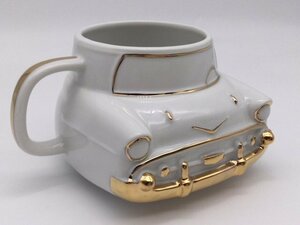 送料無料 シボレー ベルエア 1957 オールドカー マグカップ 日本製 超デッドストック 陶器 レトロ クラシック フィフティーズ