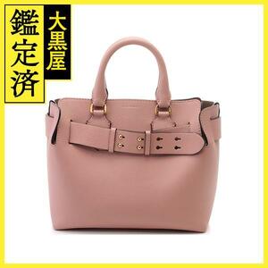 BURBERRY 　バーバリー　２wayハンドバッグ　ピンク　カーフ【430】2148103586743